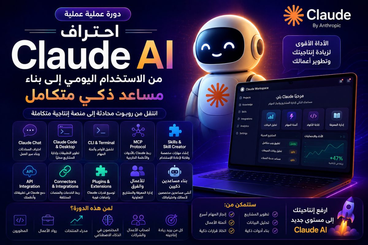 احتراف Claude AI: من الاستخدام اليومي إلى بناء مساعد ذكي متكامل
