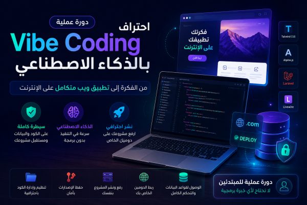 البرمجة الاحترافية بواسطة Vibe Coding - لغير المبرمجين